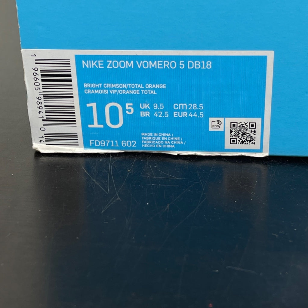 Nike Zoom Vomero 5 Doernbecher 10.5 (Moderately Worn Pre-Owned)NikeBright Crimson/Total Orange/Yellow Strike - Image 7