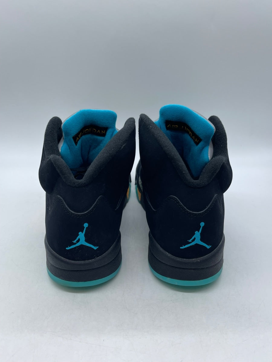 Jordan 5 Retro Aqua 14 (Moderately Worn Pre-Owned)JordanBlack/Aquatone/Taxi - Image 3