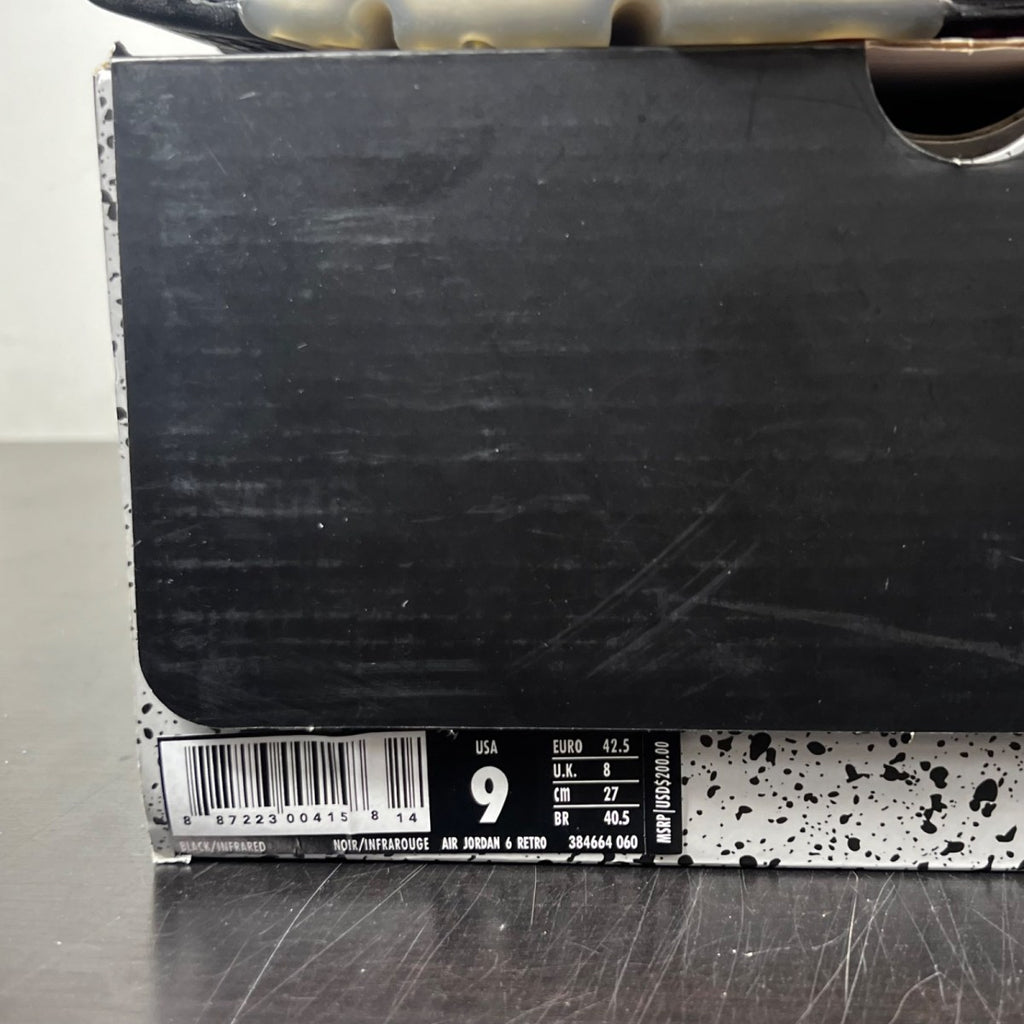 Jordan 6 Retro Black Infrared (2019) 9 (Lightly Worn Pre-Owned)JordanBlack/Infrared - Image 4