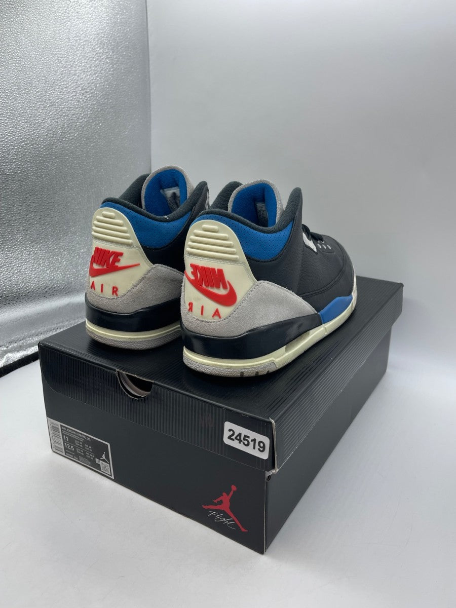 Jordan 3 Retro OG Rare Air 11 (Moderately Worn Pre-Owned)JordanBlack/Chile Red/Neutral Grey/Military Blue/Coconut Milk - Image 5