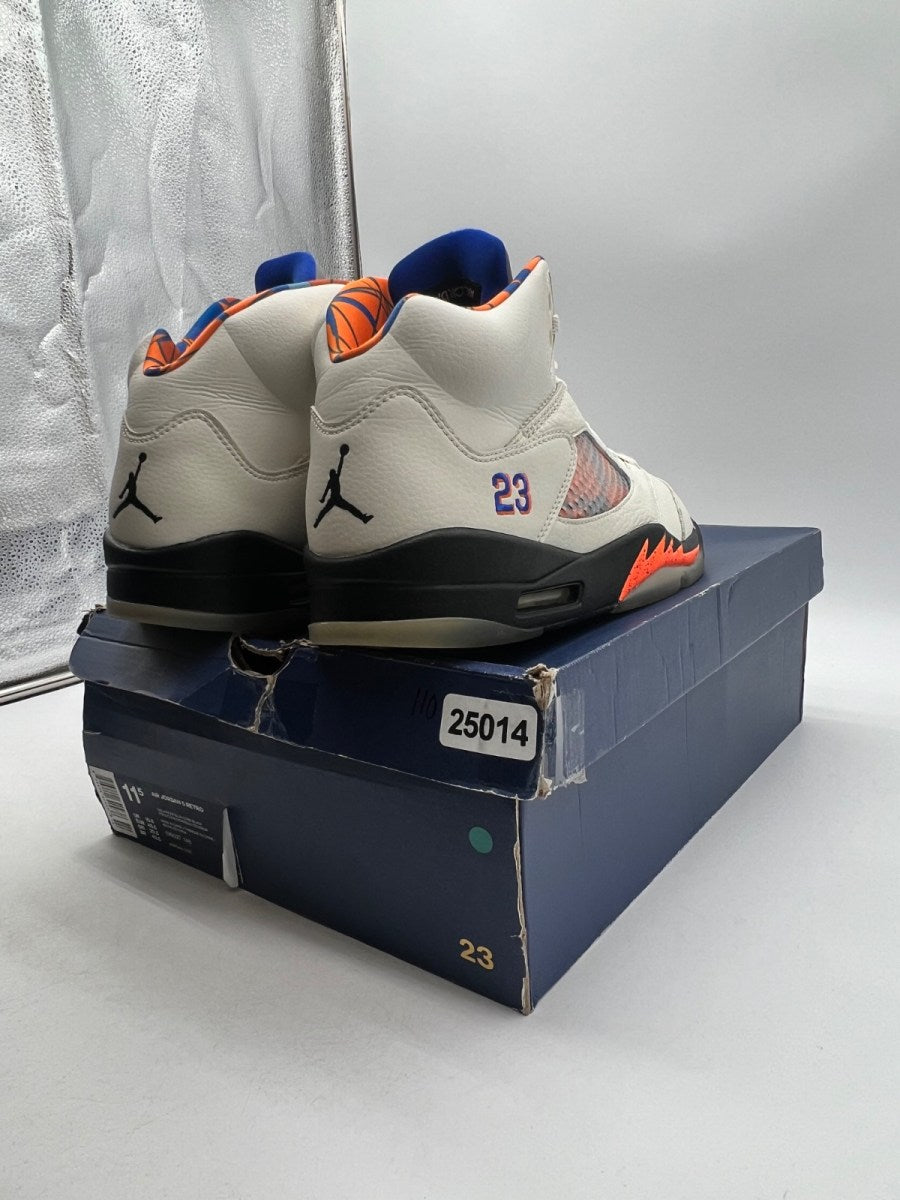 Jordan 5 Retro International Flight 11.5 (Moderately Worn Pre-Owned)JordanSail/Racer Blue-Cone-Black - Image 5