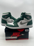 Jordan 1 Retro High OG Gorge Green 11 (Lightly Worn Pre-Owned)JordanGorge Green/Metallic Silver/White - Image 1