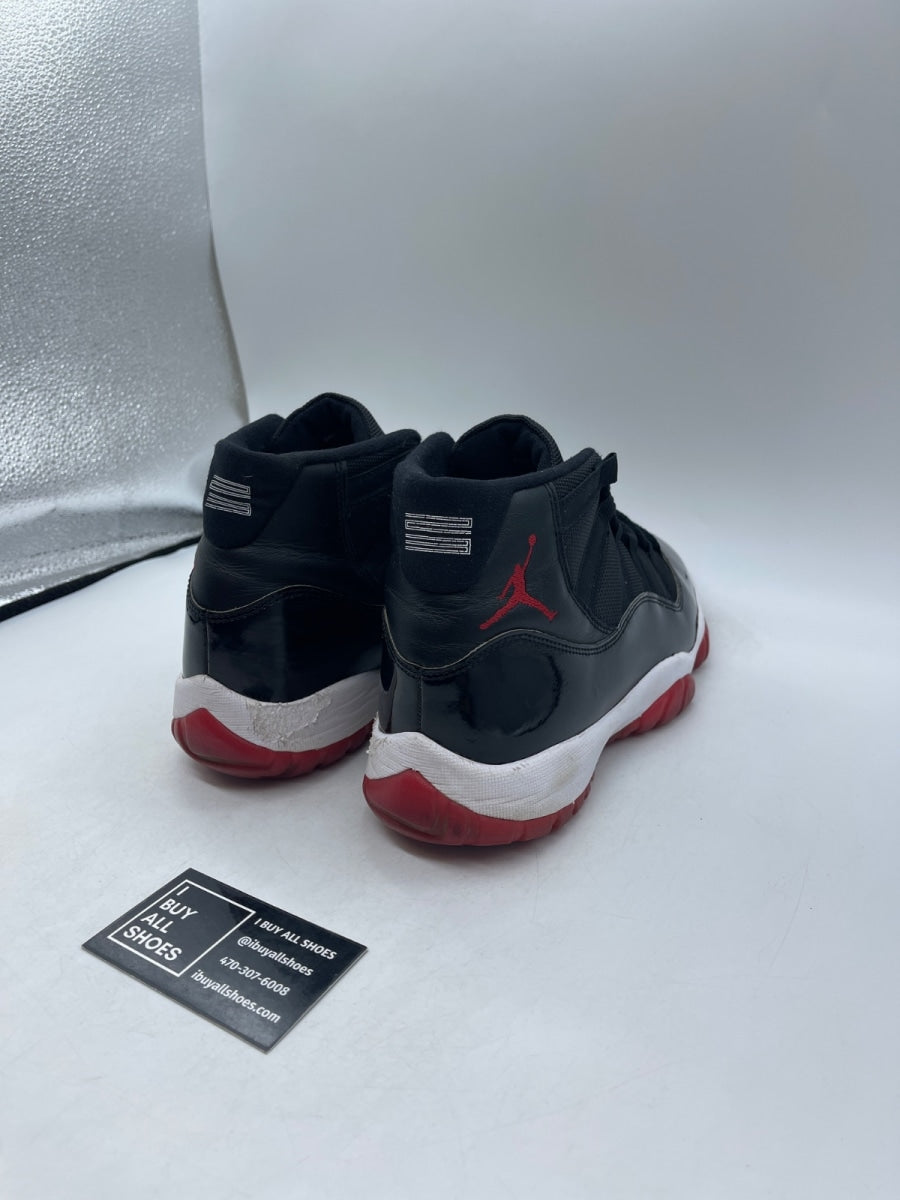 Jordan 11 Retro Playoffs Bred (2019) 9.5 (Heavily Worn Pre-Owned) - Image 5