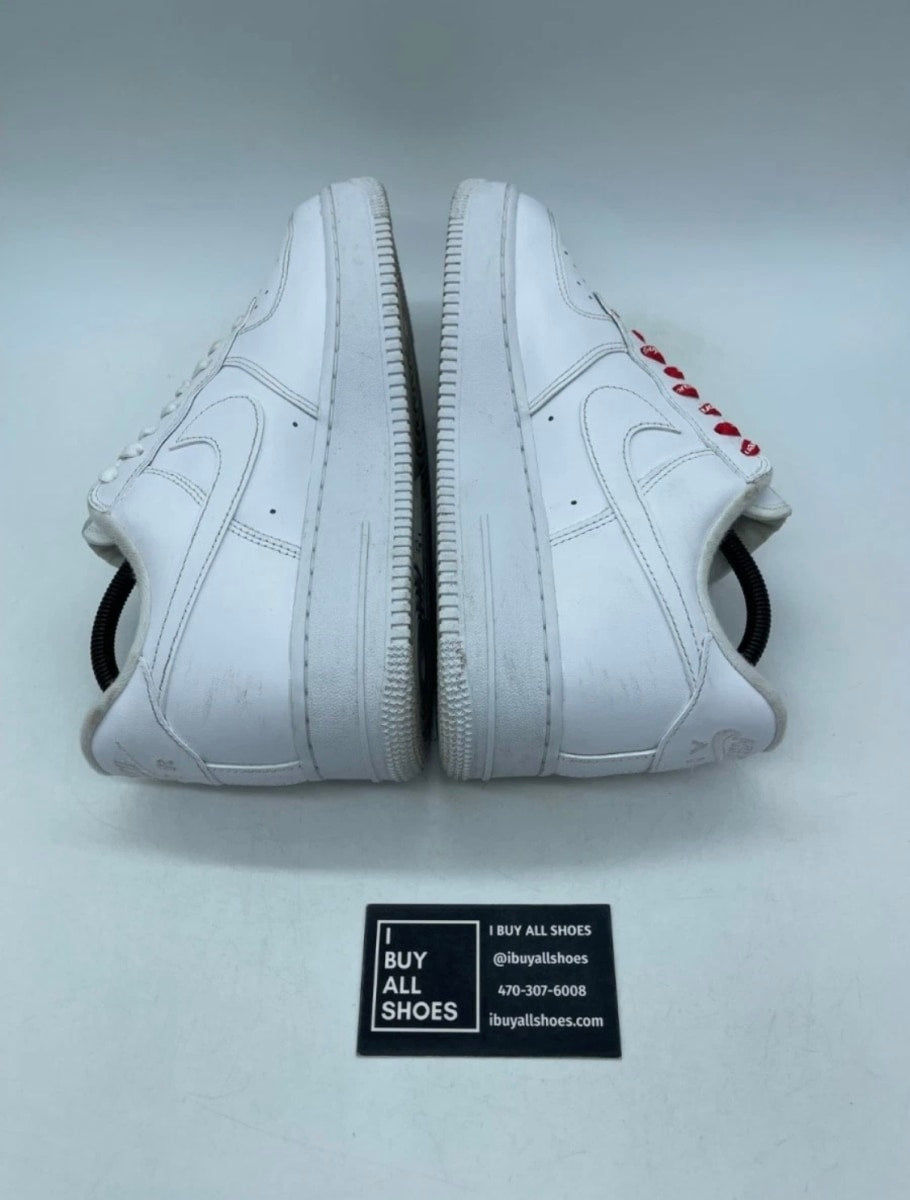 Nike Air Force 1 Low Supreme White 9 (Moderately Worn Pre-Owned)NikeWhite/White-White - Image 6