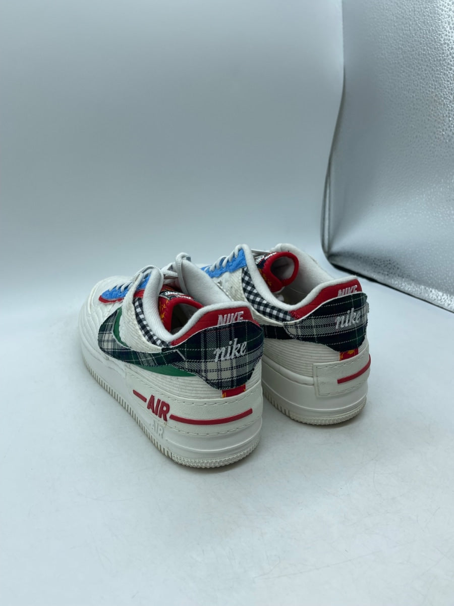 Nike Air Force 1 Low Shadow Sail Classic Green University Blue (Women's) 11W (Moderately Worn Pre-Owned)NikeSail/Classic Green/University Blue/Multicolor - Image 4