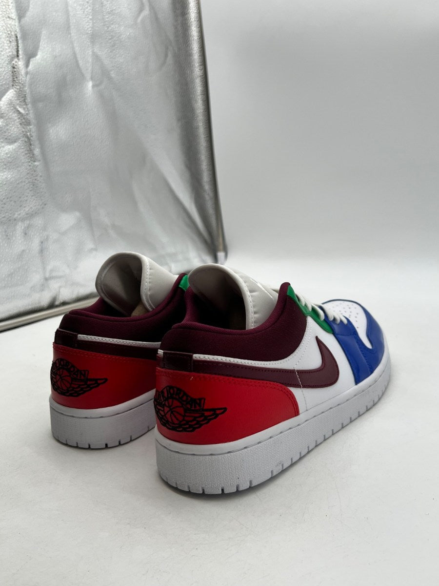 Jordan 1 Low Multi-Color (Women's) 11W (Lightly Worn Pre-Owned)JordanWhite/Dark Beetroot-Hyper Royal - Image 3
