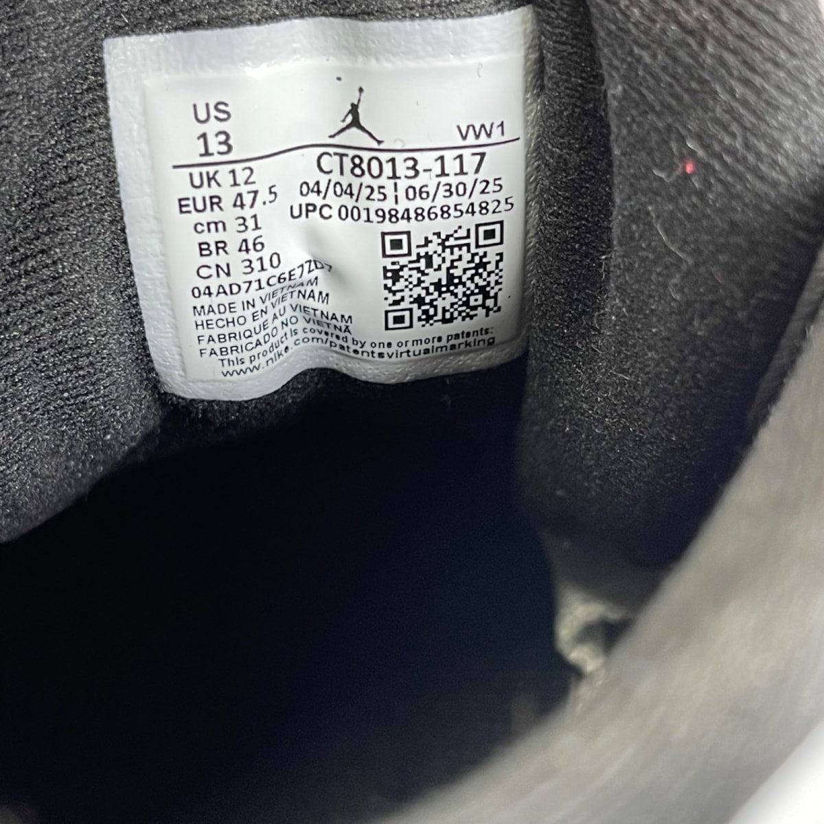 Jordan 12 Retro Taxi (2025) 13 (Moderately Worn Pre-Owned)JordanWhite/Black/Taxi - Image 6