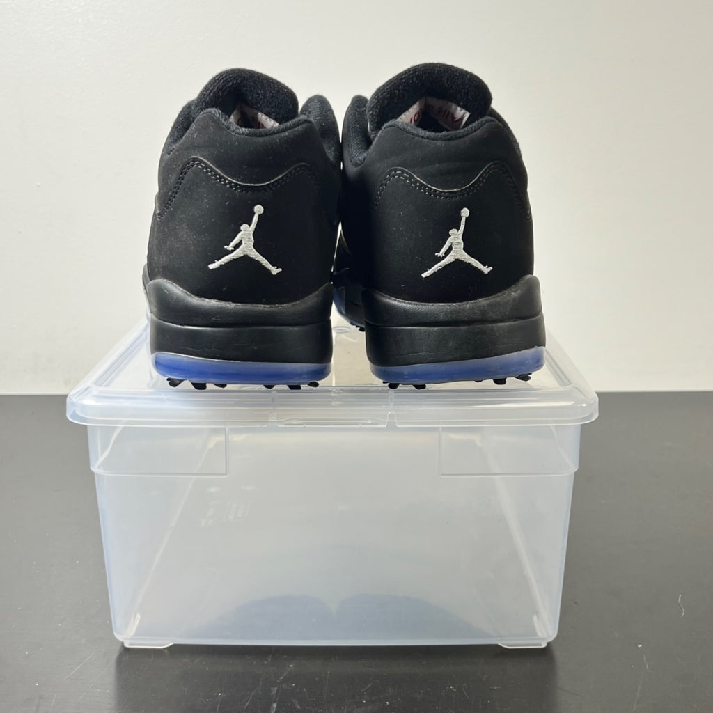 Air Jordan 5 Retro Low Golf Black Metallic 11 (Moderately Worn Pre-Owned)JordanBlack/Metallic Silver-Fire Red - Image 6