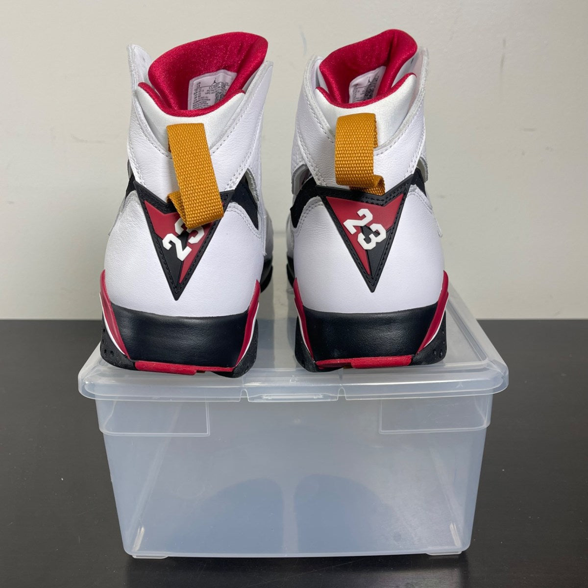 Jordan 7 Retro Cardinal (2022) 13 (New Pre-Owned)JordanWhite/Black/Cardinal Red/Chutney - Image 4