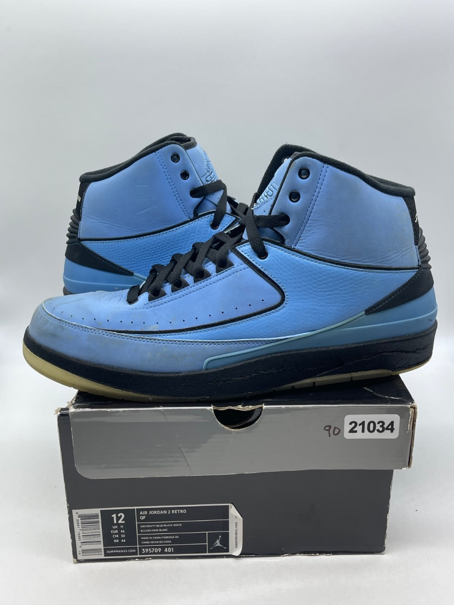 Jordan 2 Retro QF Univ. Blue Black (2010) 12 (Moderately Worn Pre-Owned) - Image 1