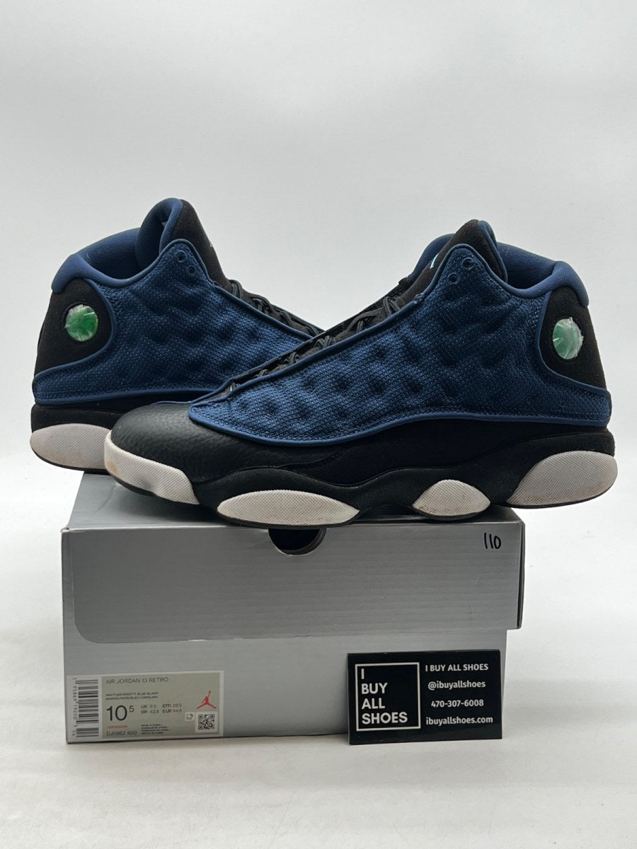 Jordan 13 Retro Brave Blue 10.5 (Moderately Worn Pre-Owned) - Image 1