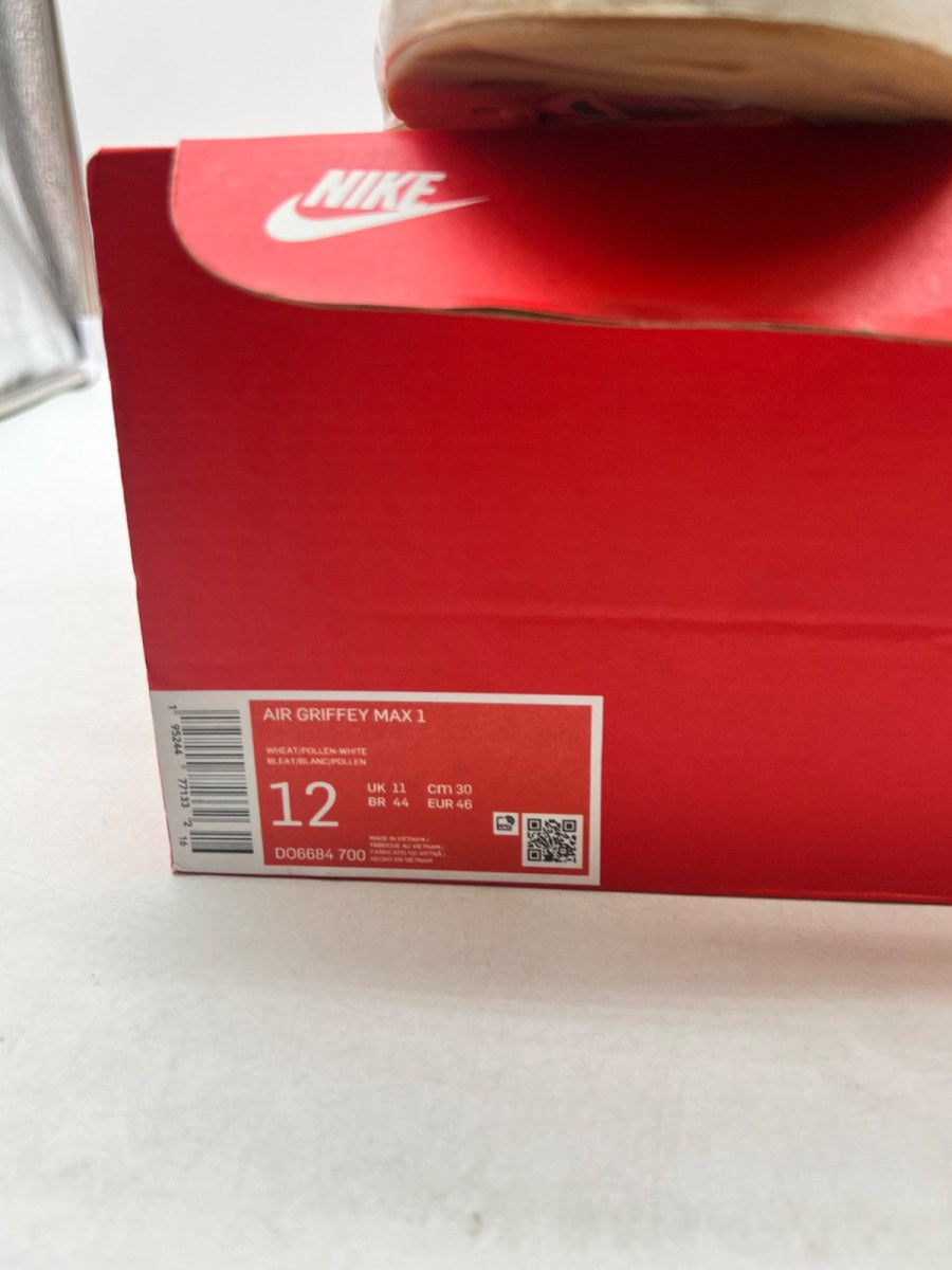 Nike Air Griffey Max 1 Wheat (2022) 12 (Heavily Worn Pre-Owned)NikeWheat/White/Gum Light Brown/Pollen - Image 4