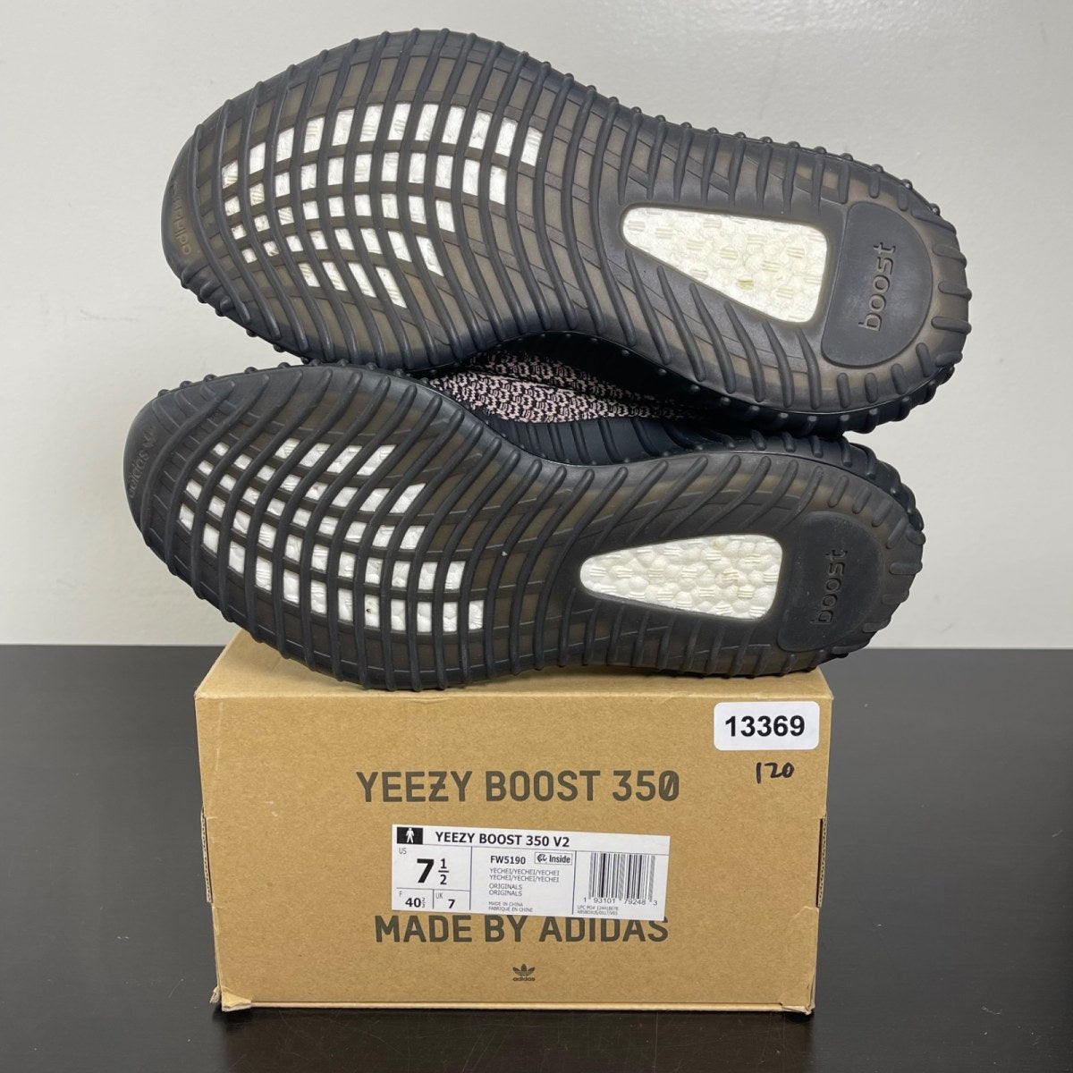 adidas Yeezy Boost 350 V2 Yecheil (Non-Reflective) 7.5 (Moderately Worn Pre-Owned)adidasYecheil/Yecheil/Yecheil - Image 5
