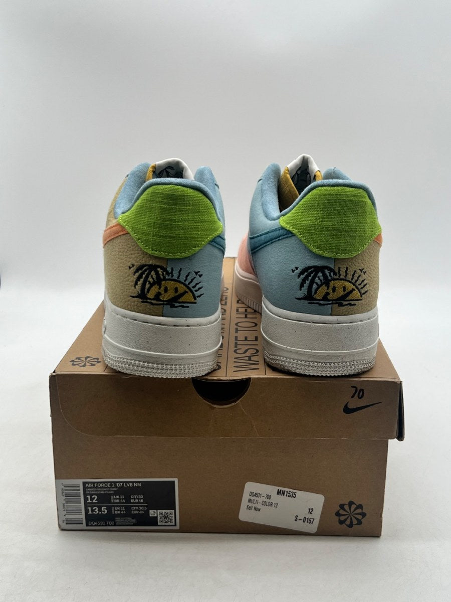 Nike Air Force 1 Low '07 LV8 Next Nature Sun Club 12 (Lightly Worn Pre-Owned)NikeSanded Gold/Hot Curry-Wheat Grass-Light Madder Root-Arctic Orange-Worn Blue - Image 3