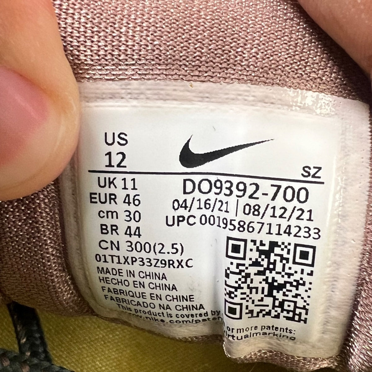 Nike Air Max 1 Travis Scott Cactus Jack Saturn Gold 12 (Heavily Worn Pre-Owned)NikeSaturn Gold/Tea Tree Mist/Tent - Image 4