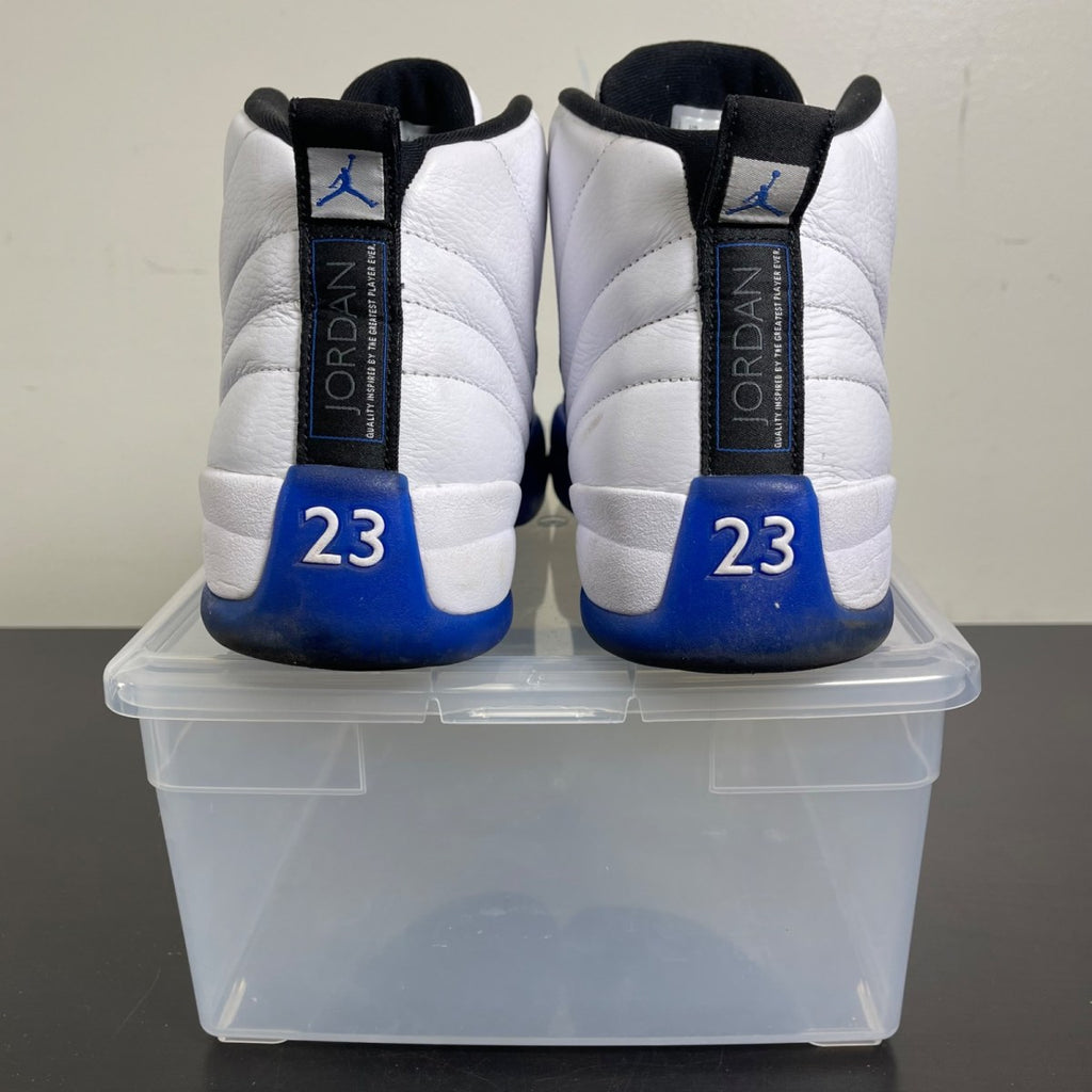 Jordan 12 Retro Blueberry 11.5 (Moderately Worn Pre-Owned)JordanWhite/Black-Game Royal - Image 4