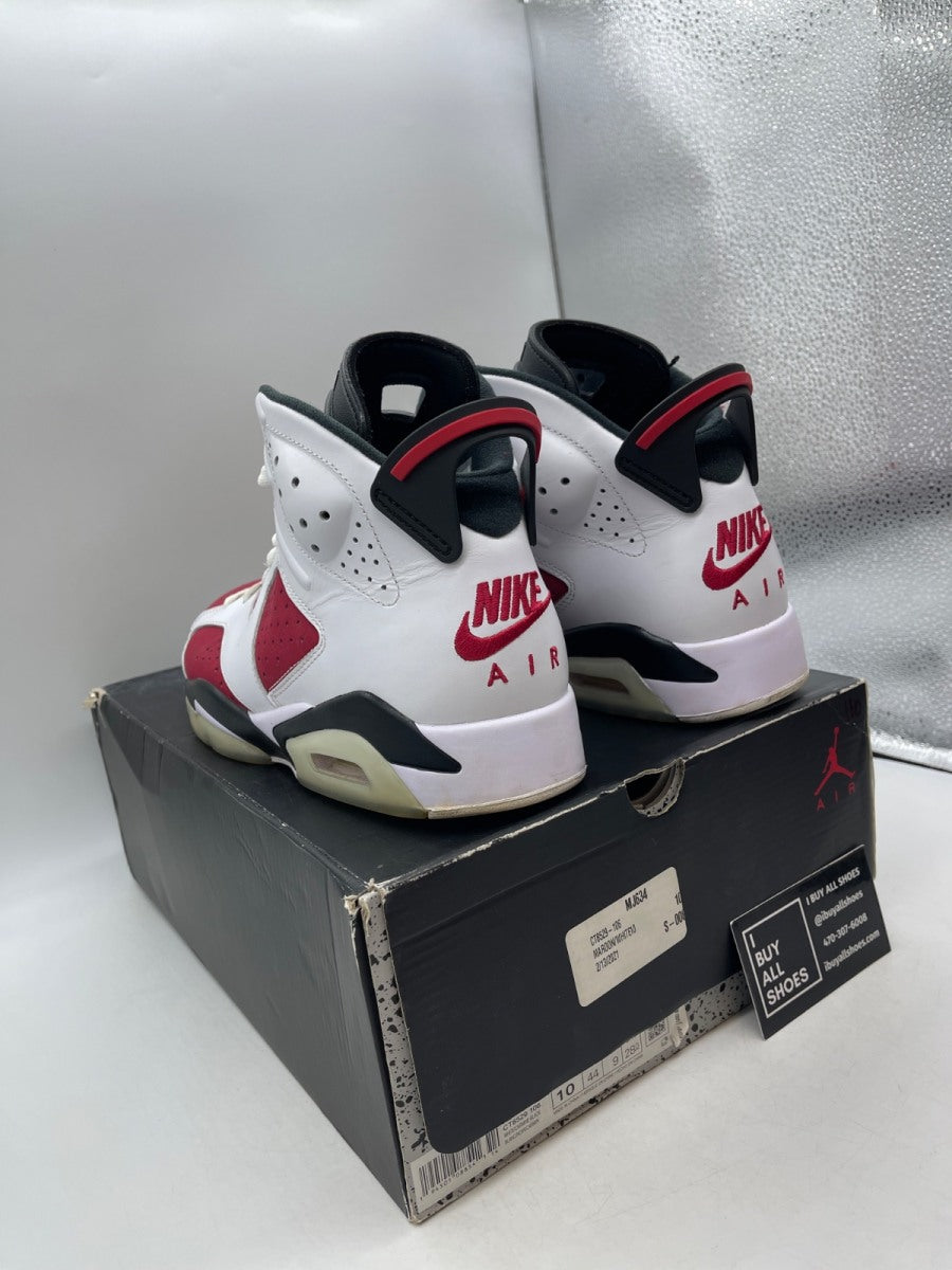 Jordan 6 Retro Carmine (2021) 10 (Moderately Worn Pre-Owned) - Image 4