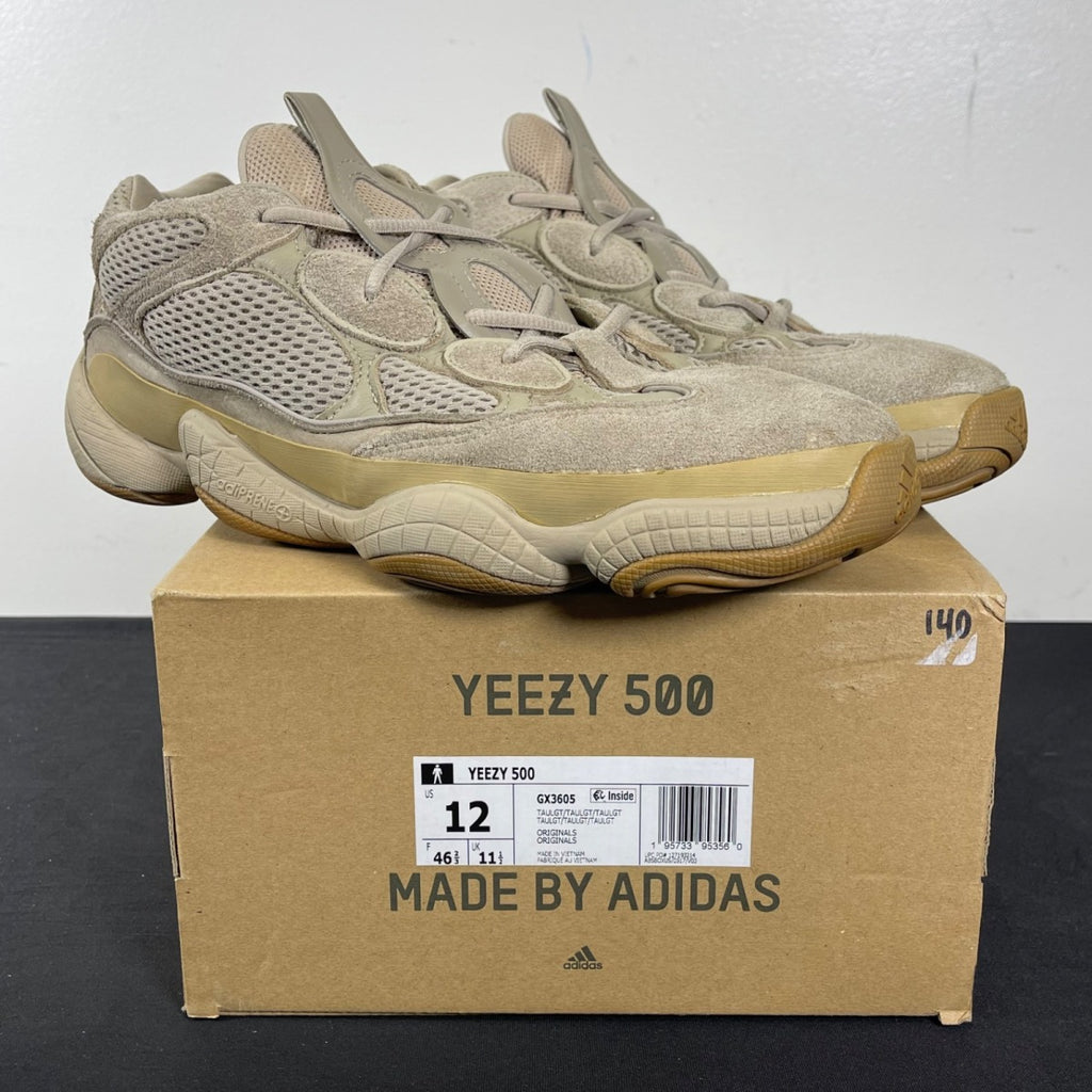 adidas Yeezy 500 Taupe Light 12 (Moderately Worn Pre-Owned)adidasTaupe Light/Taupe Light/Taupe Light - Image 1