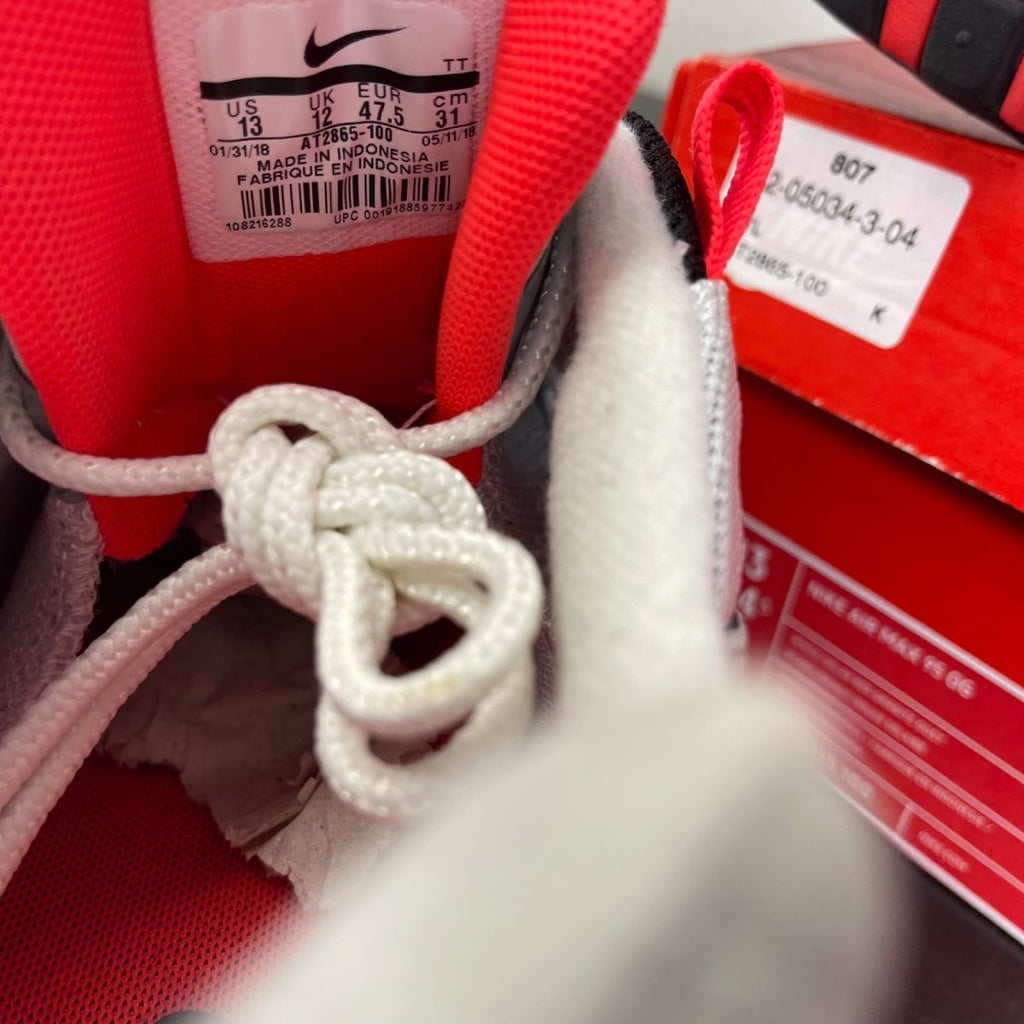 Nike Air Max 95 OG Solar Red (2018) 13 (Moderately Worn Pre-Owned)NikeWhite/Solar Red-Neutral Grey-Medium Grey - Image 6
