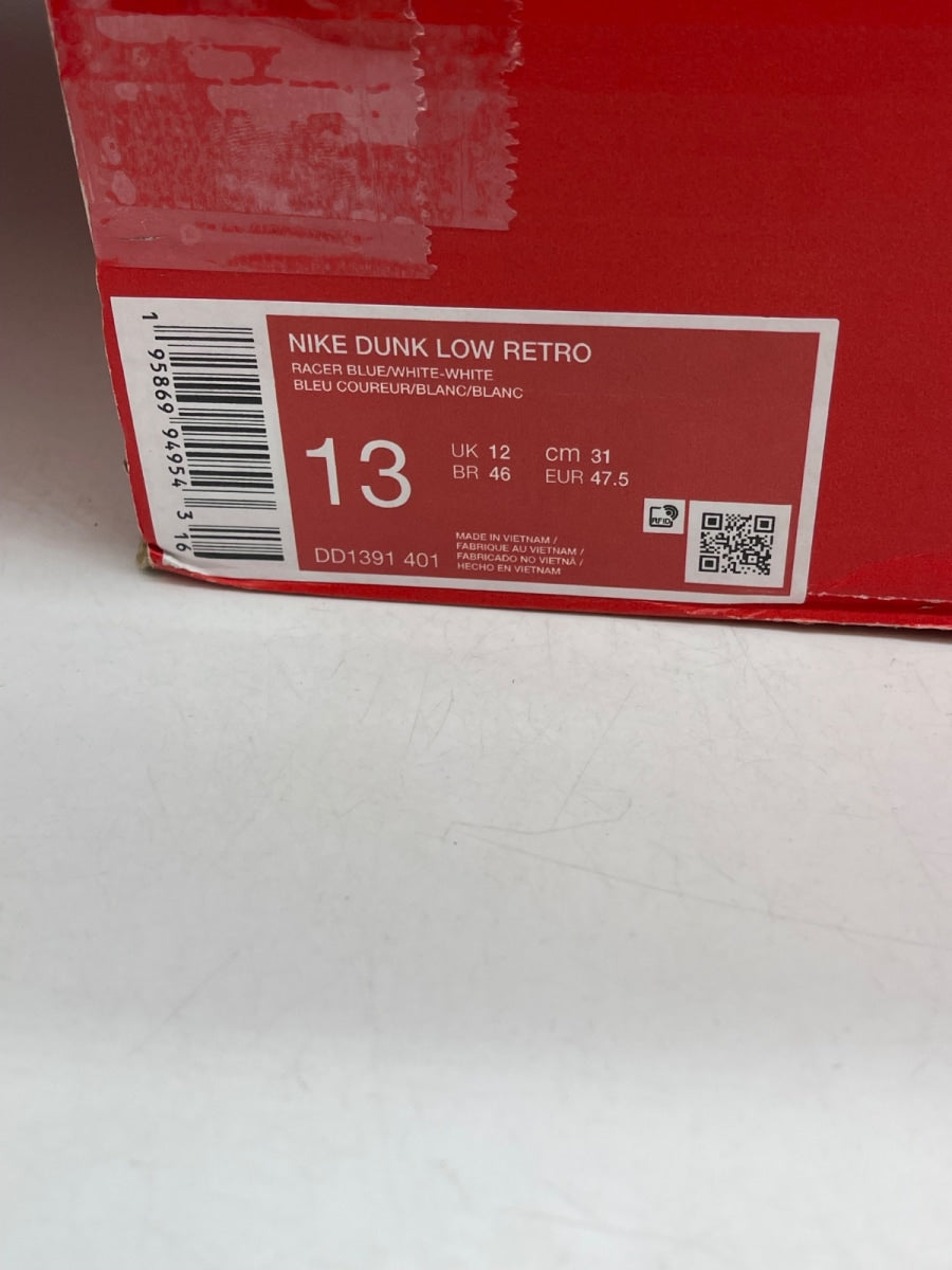 Nike Dunk Low Racer Blue White (Size 13) Moderately Worn - Image 9