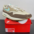 Nike Air Max 1 Crepe Brown (2022) 13 (Moderately Worn Pre-Owned)NikeMedium Brown/Mint Foam/Mushroom/Muslin - Image 1