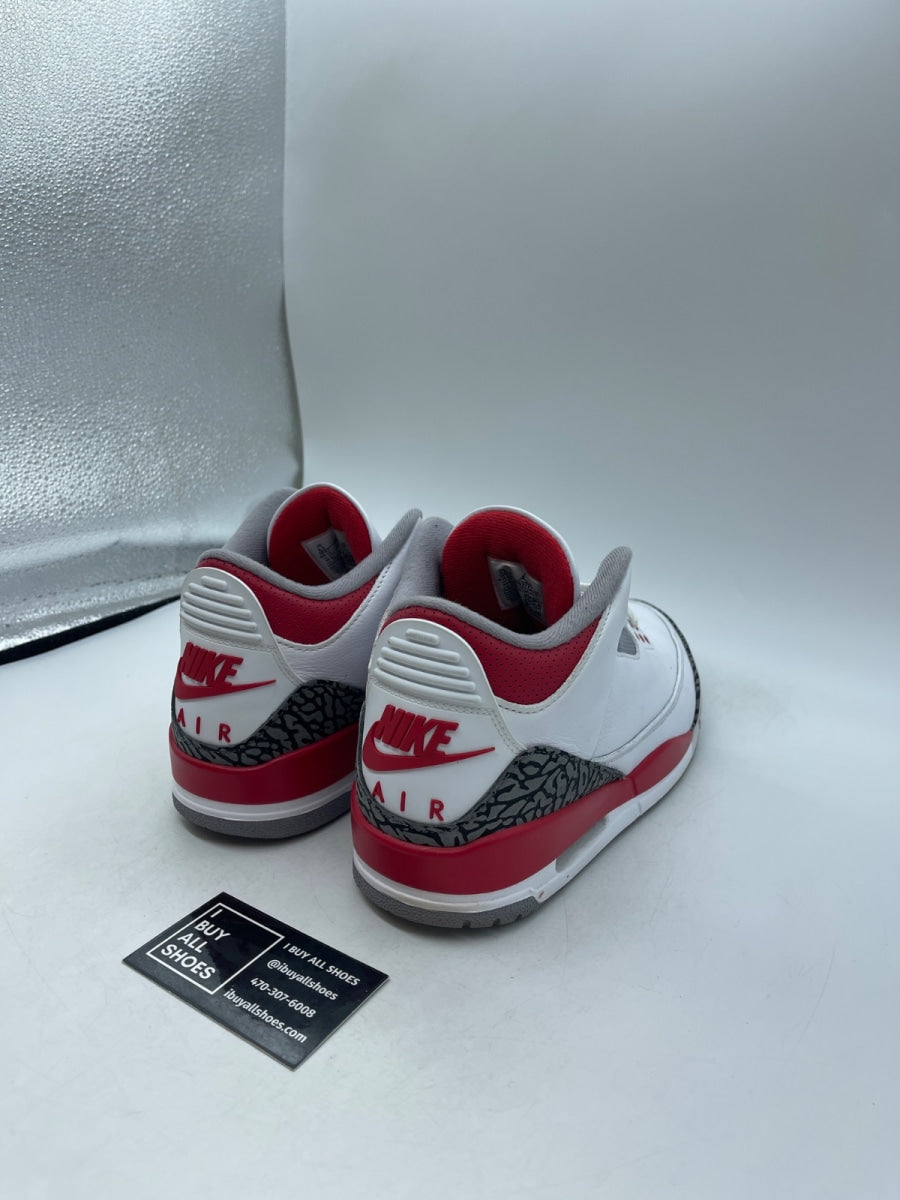 Jordan 3 Retro Fire Red (2022) 9.5 (Moderately Worn Pre-Owned) - Image 5