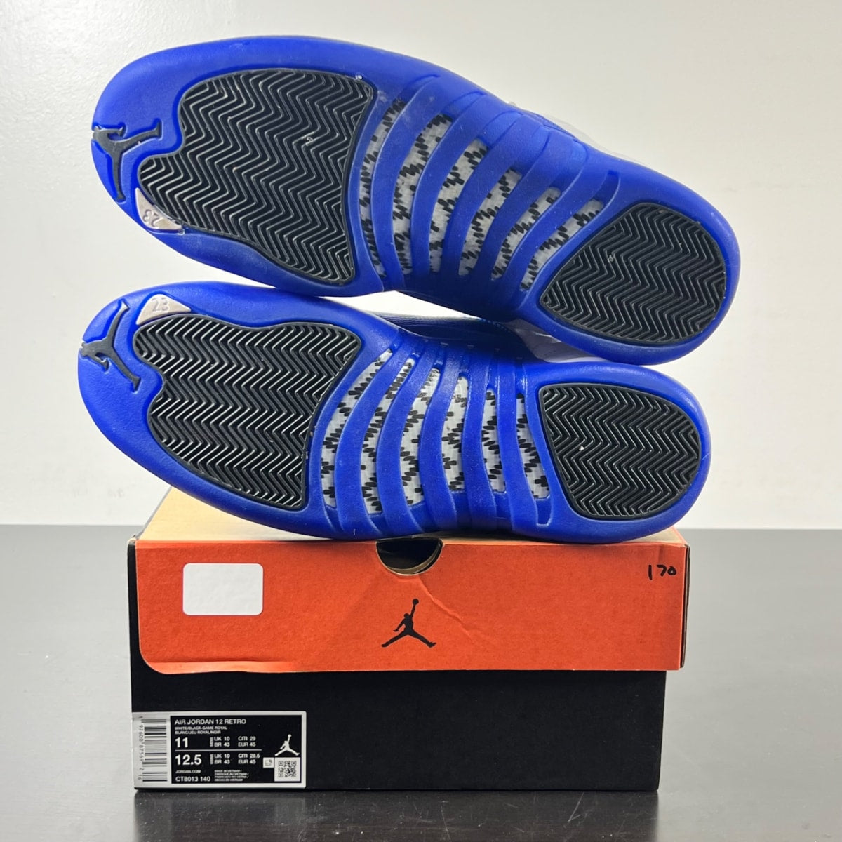 Jordan 12 Retro Blueberry 11 (Lightly Worn Pre-Owned)JordanWhite/Black-Game Royal - Image 6