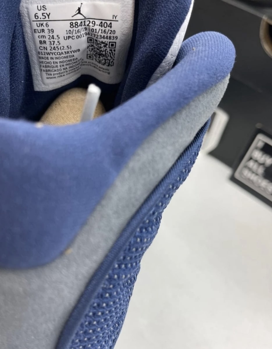 Jordan 13 Retro Flint (2020) (GS) 6Y (Lightly Worn Pre-Owned)JordanNavy/Flint Grey-White-University Blue - Image 8
