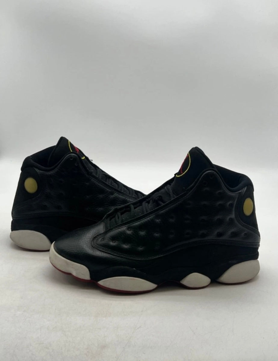 Jordan 13 Retro Playoffs (2011) 9 (Heavily Worn Pre-Owned)JordanBlack/Varsity Red-White-Vibrant Yellow - Image 1