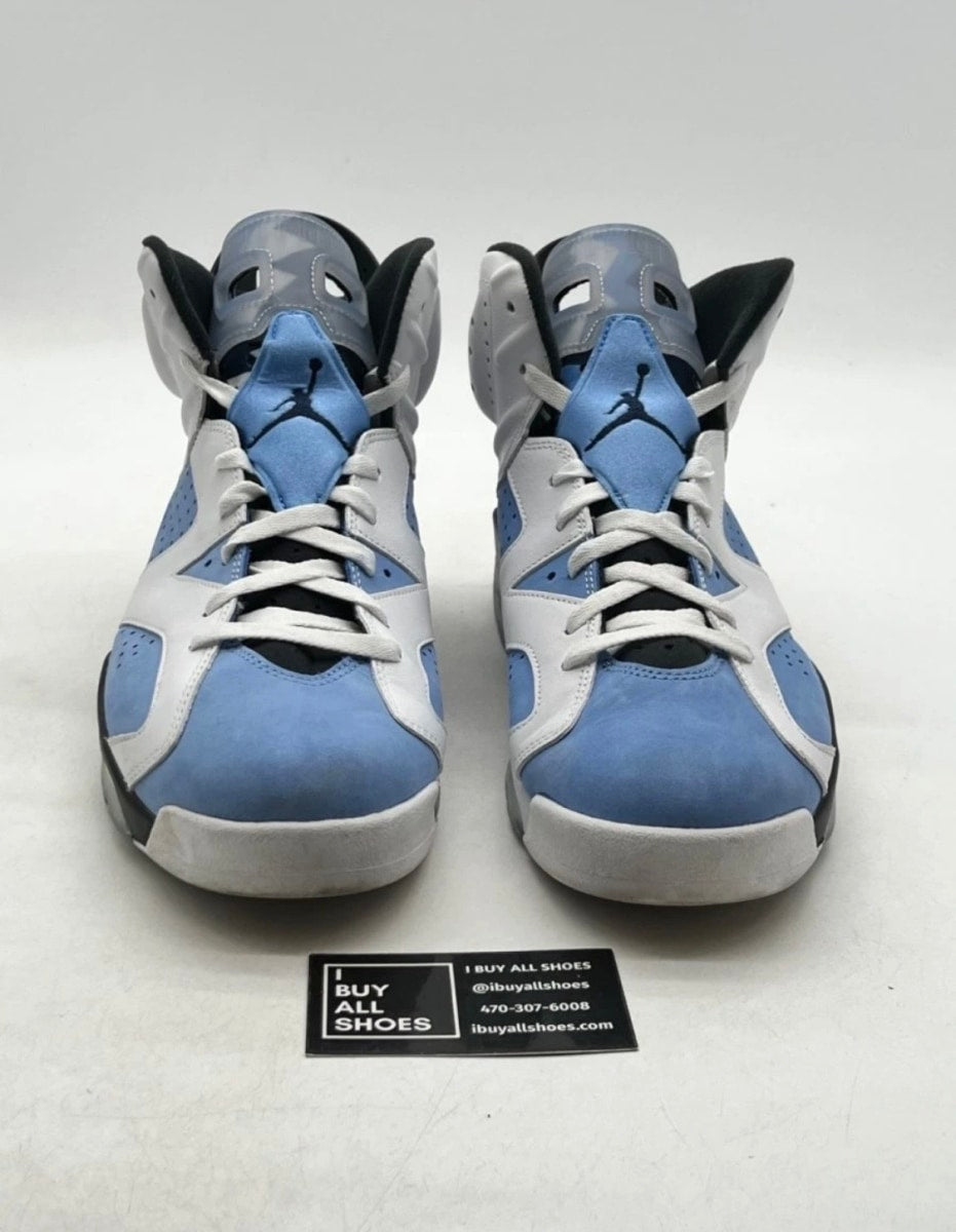 Jordan 6 Retro UNC White 13 (Moderately Worn Pre-Owned)JordanUniversity Blue/White/College Navy/Black - Image 2