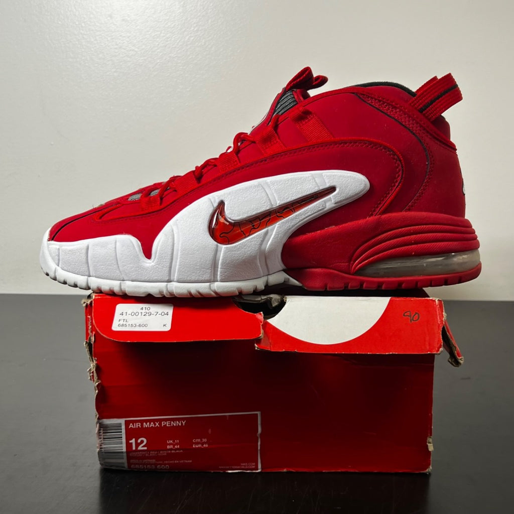 Nike Air Max Penny 1 Rival Pack 12 (Moderately Worn Pre-Owned)NikeUniversity Red/White-Black - Image 3