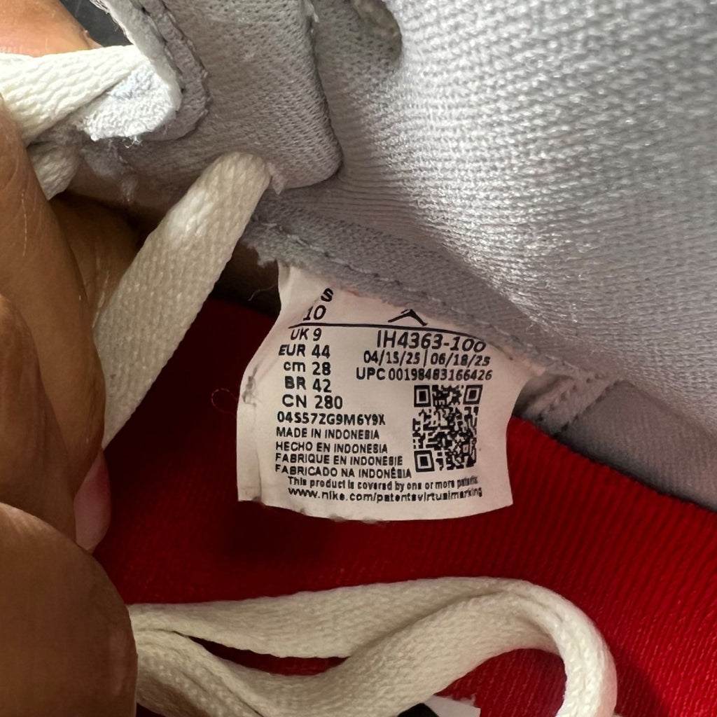 Jordan 1 Retro High OG Sail University Red 10 (Lightly Worn Pre-Owned)Jordan - Image 7