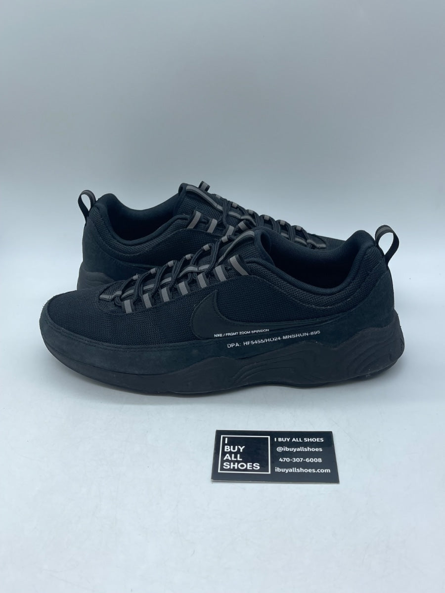 Nike Air Zoom Spiridon Fragment Design Black 12 (Moderately Worn Pre-Owned) - Image 1