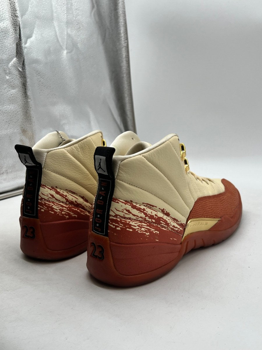Jordan 12 Retro Eastside Golf Out of the Clay 14 (Lightly Worn Pre-Owned)JordanMuslin/Black-Burnt Sunrise - Image 3