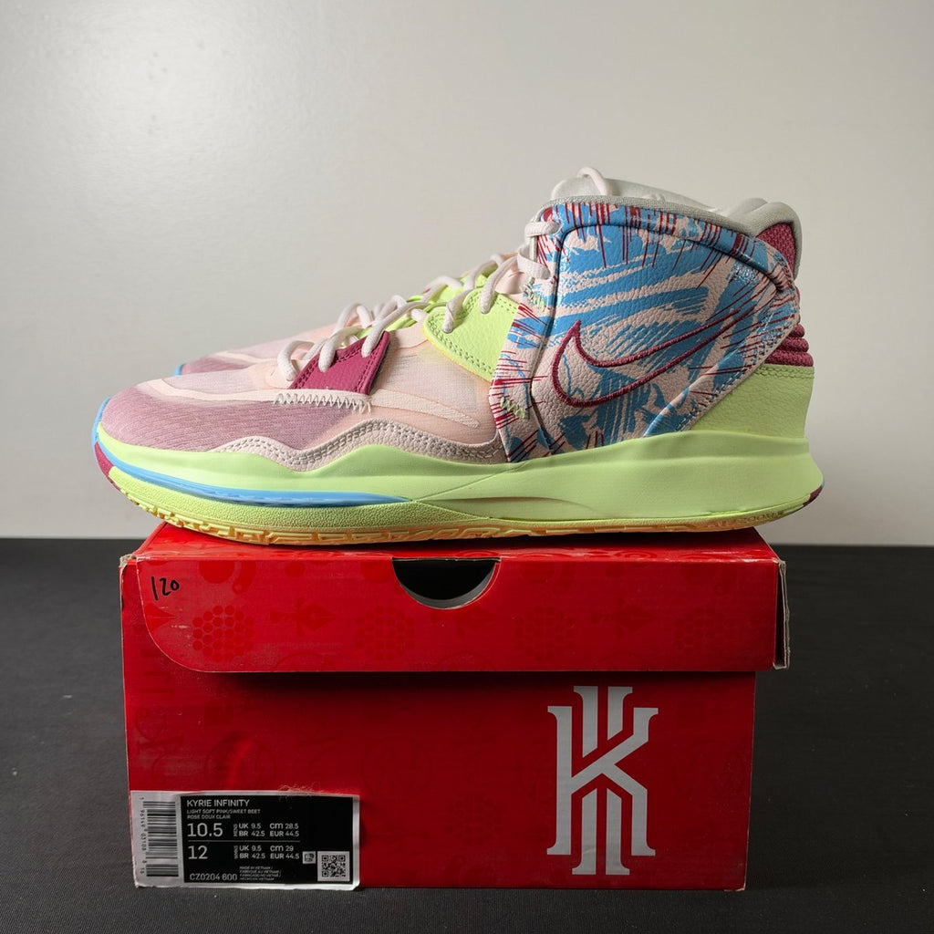 Nike Kyrie Infinity 1 World 1 People Sweet Beet Volt (Size 10.5) - aux