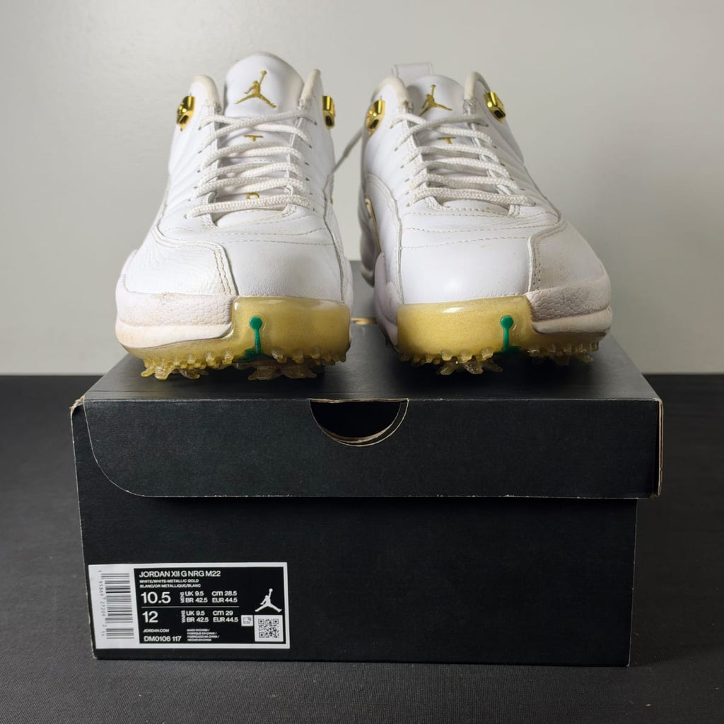 Jordan 12 Golf Metallic Gold (Size 10.5) - aux
