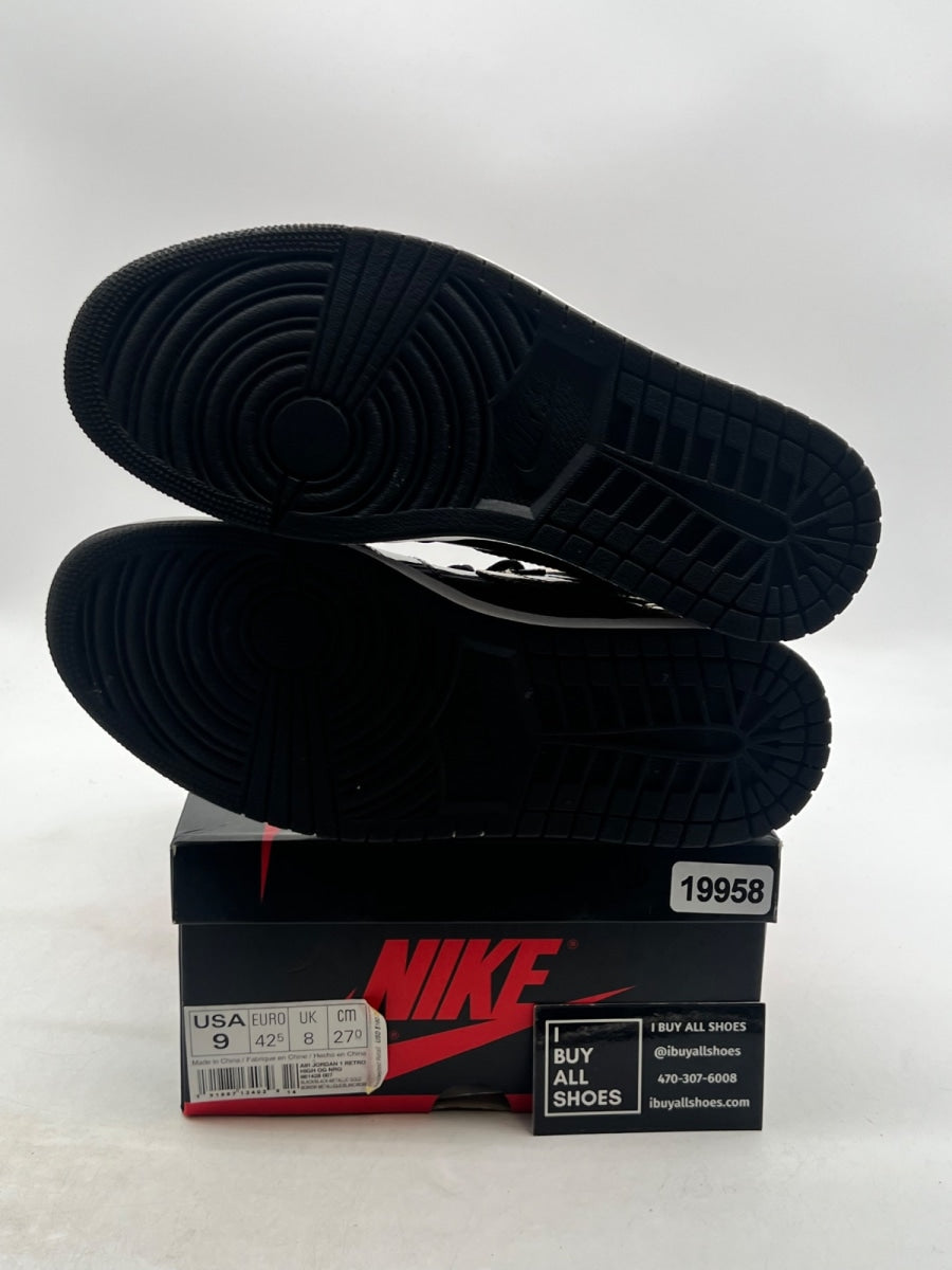 Jordan 1 Retro High NRG Patent Gold Toe 9 (Lightly Worn Pre-Owned) - Image 8