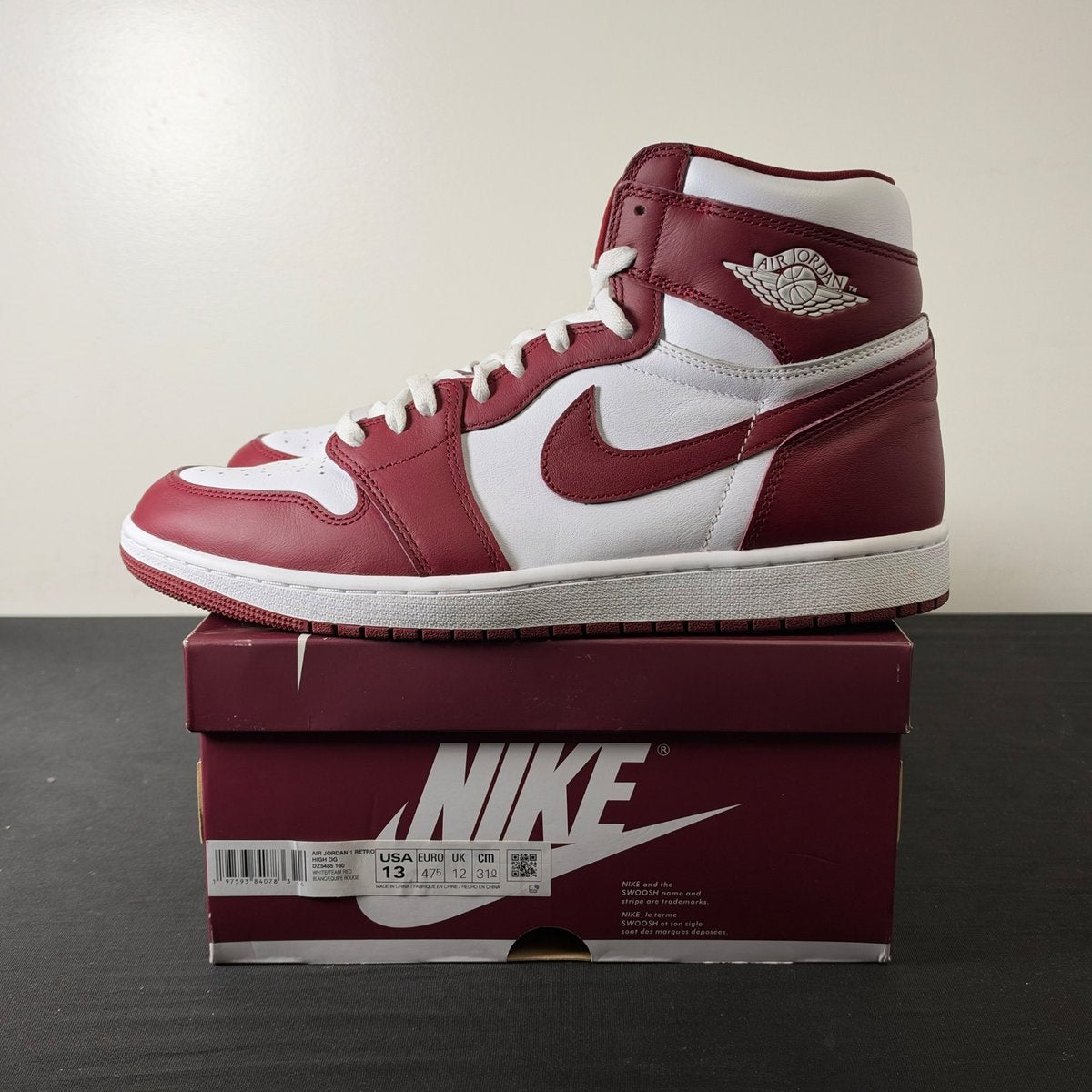 Jordan 1 Retro High OG Artisanal Team Red (Size 13) - aux