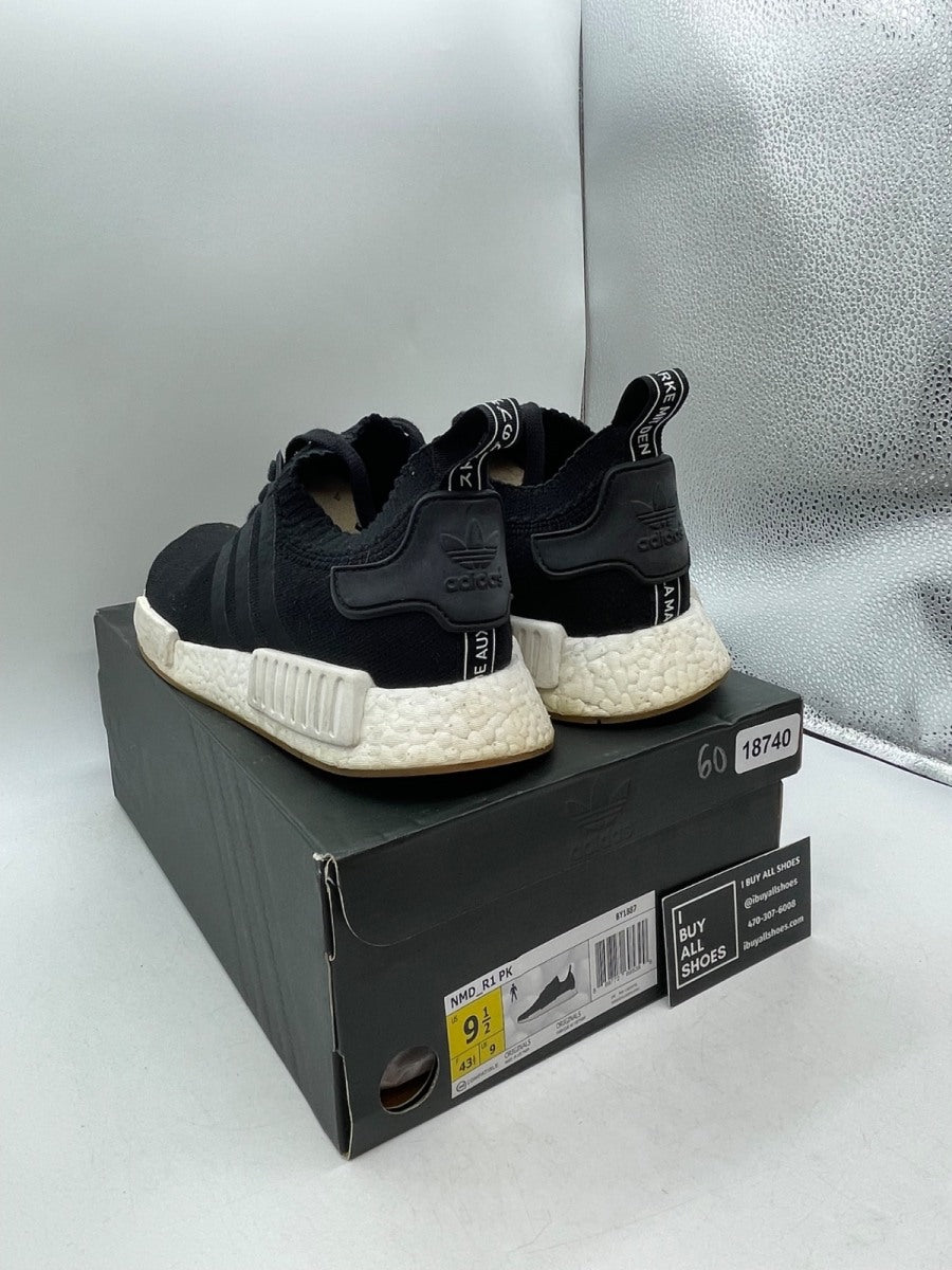 adidas NMD R1 Gum Pack Black 9.5 (Moderately Worn Pre-Owned) - Image 4