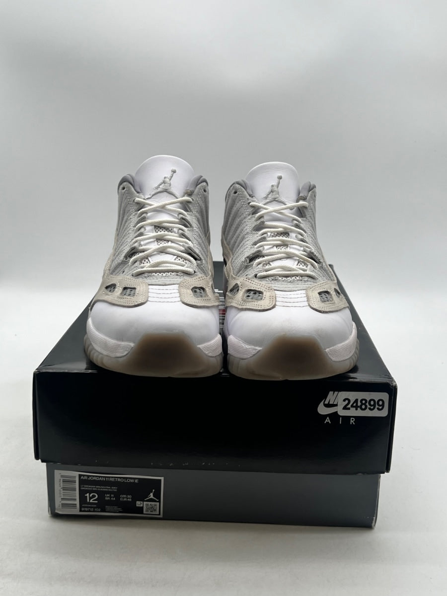 Jordan 11 Retro Low IE Light Orewood Brown 12 (Lightly Worn Pre-Owned)JordanLight Orewood Brown/Neutral Grey/White/Cement - Image 2