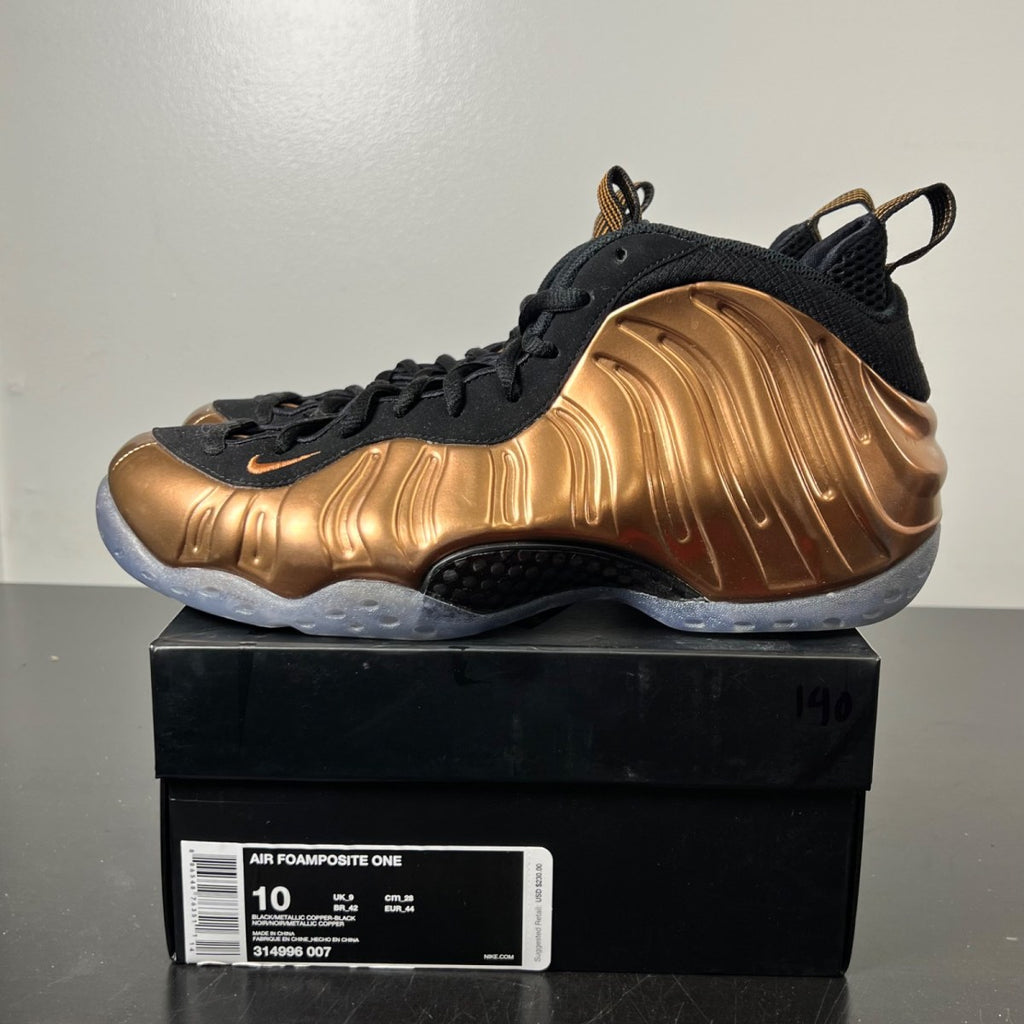 Nike Air Foamposite One Copper (2017) 10 (Lightly Worn Pre-Owned)NikeMetallic Copper/Metallic Copper-Black - Image 3