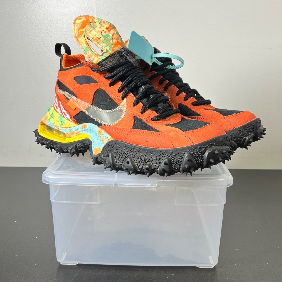 Nike Air Terra Forma Off-White Mantra Orange 10 (Heavily Worn Pre-Owned)NikeMantra Orange/Black-Clear - Image 1