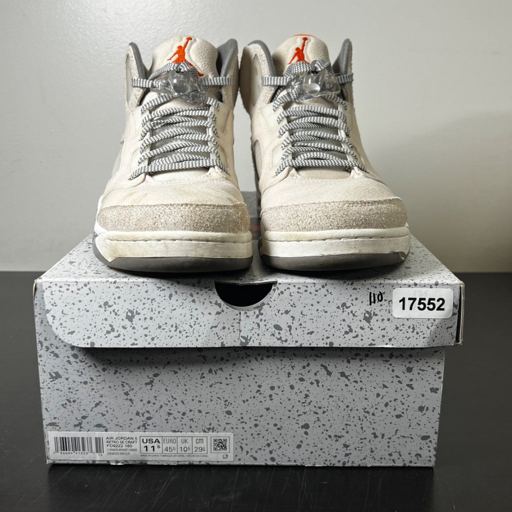 Jordan 5 Retro SE Craft Light Orewood Brown 11.5 (Heavily Worn Pre-Owned)JordanLight Orewood Brown/Safety Orange/Flat Pewter/Sail - Image 2