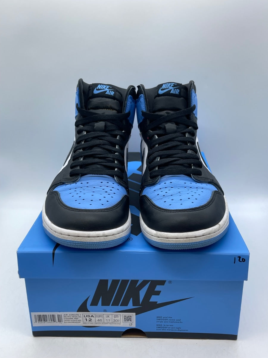 Jordan 1 Retro High OG UNC Toe 12 (Moderately Worn Pre-Owned) - Image 2