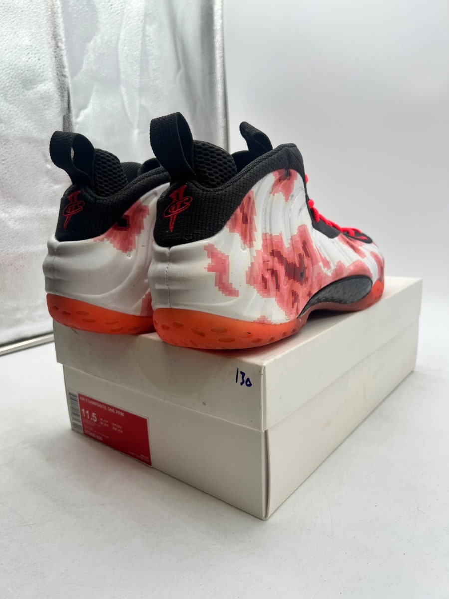 Nike Air Foamposite One Thermal Map 11.5 (Lightly Worn Pre-Owned)NikeAtomic Red/Atomic Red - Image 5