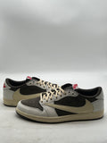 Jordan 1 Retro Low OG SP Travis Scott Reverse Mocha 13 (Lightly Worn Pre-Owned)JordanSail/University Red-Ridgerock - Image 1