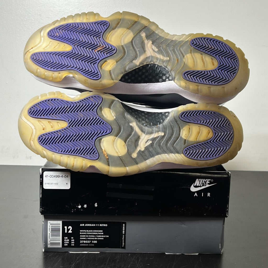 Jordan 11 Retro Concord (2018) 12 (Heavily Worn Pre-Owned)JordanWhite/Black-Concord - Image 6