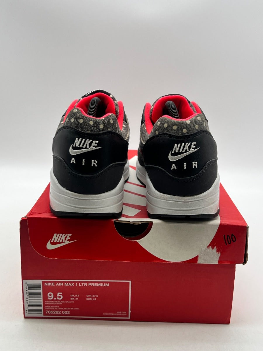 Nike Air Max 1 Polka Dot Pack (2015) 9.5 (Lightly Worn Pre-Owned)NikeAnthracite/Black-Granite - Image 3