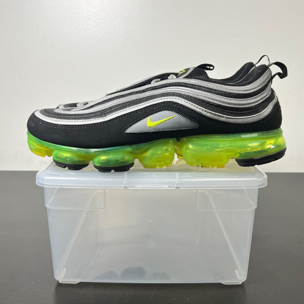 Nike Air VaporMax 97 Japan 11 (Lightly Worn Pre-Owned)NikeBlack/Volt-Metallic Silver-White - Image 3