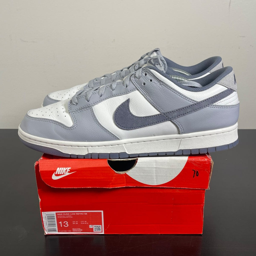 Nike Dunk Low SE Light Carbon 13 (Moderately Worn Pre-Owned)NikeWhite/Light Carbon/Platinum Tint - Image 3